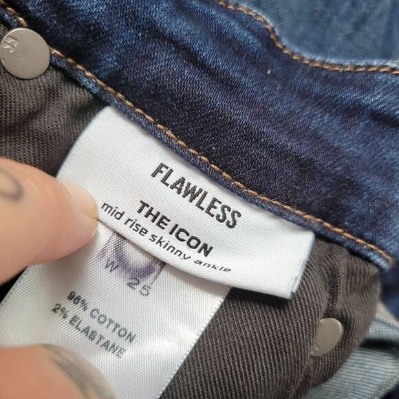 Joes jeans flawless the icon‎ mid rise skinny ankle dark wash jeans minimalist - Picture 13 of 14